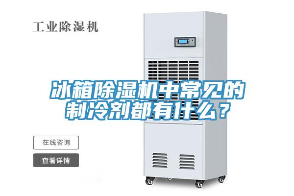 冰箱除濕機中常見的制冷劑都有什么?