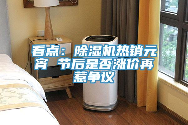 看點:除濕機熱銷元宵 節后是否漲價再惹爭議