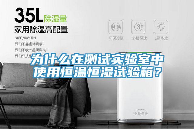 為什么在測試實驗室中使用恒溫恒濕試驗箱?