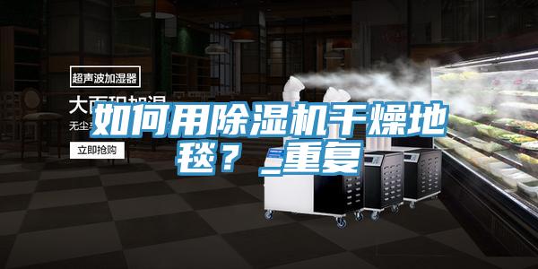 如何用除濕機干燥地毯？_重復(fù)