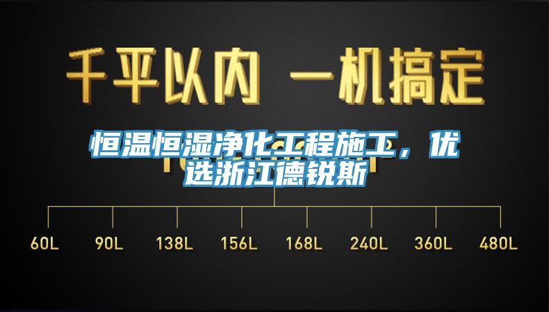 恒溫恒濕凈化工程施工,優選浙江德銳斯