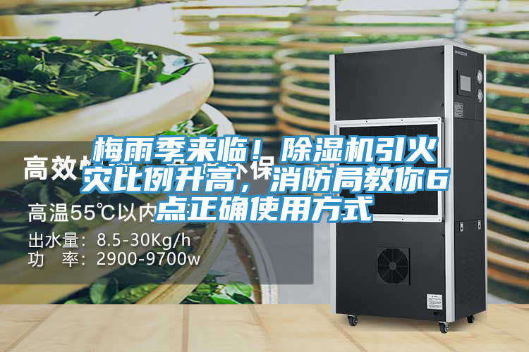 梅雨季來臨!除濕機引火災比例升高,消防局教你6點正確使用方式